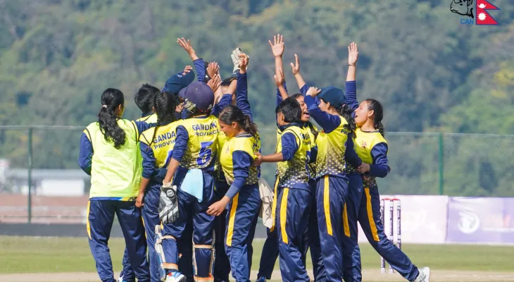 प्रधानमन्त्री कप महिला क्रिकेटमा गण्डकी प्रदेशको पहिलो जित