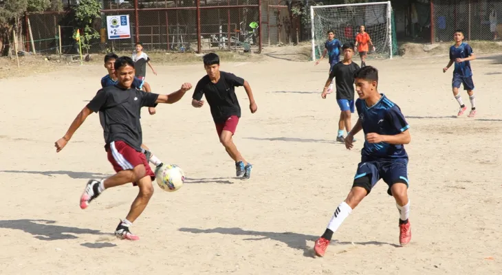 जुनियर यु–१६ छात्र फुटबलमा बृहस्पतिको जित