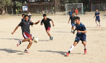 जुनियर यु–१६ छात्र फुटबलमा बृहस्पतिको जित