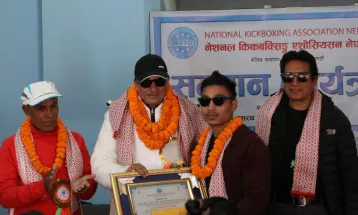 किक बक्सिङका तीन खेलाडी सम्मानित