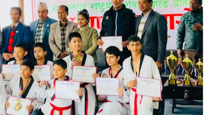 पदक विजेता खेलाडीलाई टोखा नगरपालिकाको सम्मान