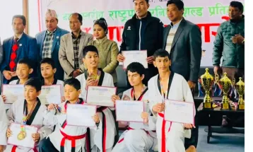 पदक विजेता खेलाडीलाई टोखा नगरपालिकाको सम्मान