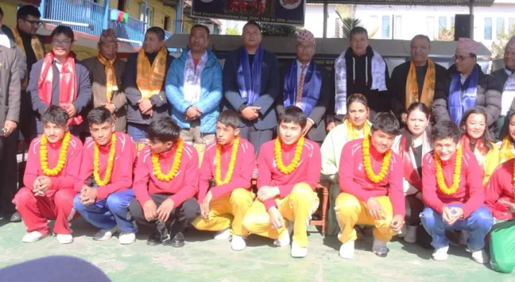 गोल्ड कोस्ट फुटसलमा सहभागी हुने टोलीको बिदाइ