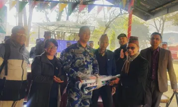 तालिम प्रयोजनार्थ एपीएफलाई हक्की सामाग्री