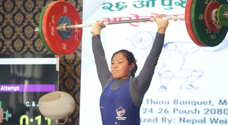 राष्ट्रिय भारोत्तोलन : जुनुमाया र विद्याको राष्ट्रिय कीर्तिमान