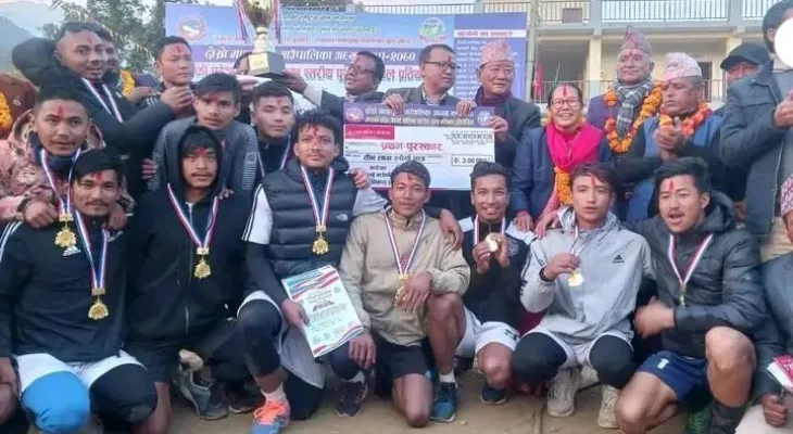 गण्डकी प्रदेशस्तरीय भलिबलको उपाधि बौदीकालीलाई