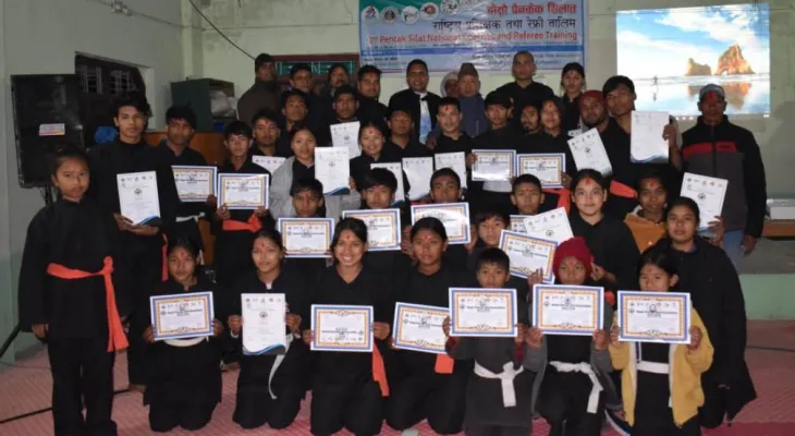 पेनकेक सिलातको प्रशिक्षक तथा रेफ्री तालिम सम्पन्न