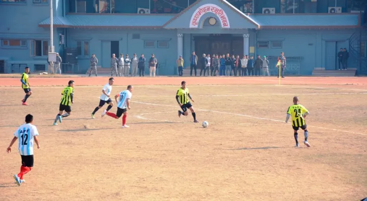 मैत्रीपूर्ण खेलमा नेपाली सेनाद्धारा सशस्त्र प्रहरी बल पराजित