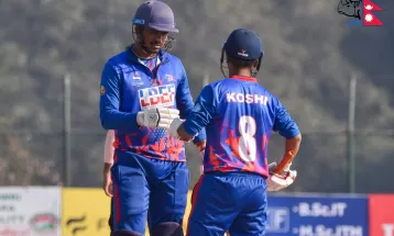 प्रधानमन्त्री कप क्रिकेट : आर्मीविरुद्ध कोशी ८८ रनमा अलआउट