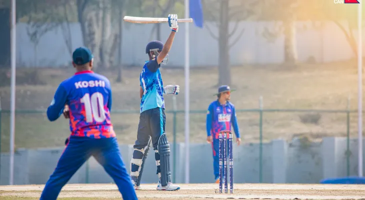 प्रधानमन्त्री कप राष्ट्रिय क्रिकेट : कोशीविरुद्ध बागमतीका आशुतोषको शतक