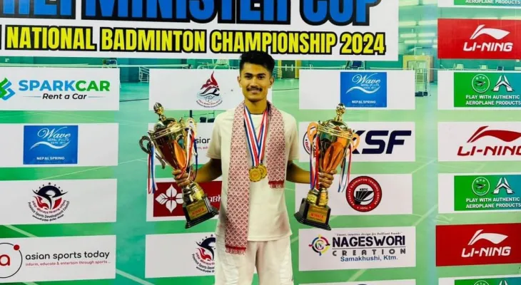मुख्यमन्त्री कप खुल्ला राष्ट्रिय ब्याडमिन्टनको उपाधि क्षितिज र सीमालाई