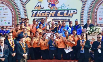 टाइगर कप राष्ट्रिय भलिबलको उपाधि एपिएफलाई