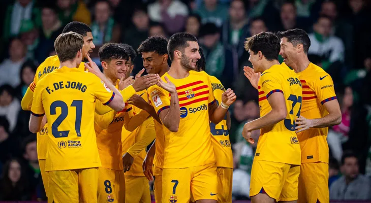 स्पेनिस ला लिगा : रियल बेटिसमाथि बार्सिलोनाको सहज जित