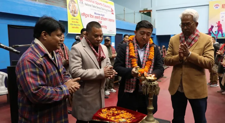 सागलाई लक्षित गरी टेबलटेनिसको प्रशिक्षण भोलिदेखि