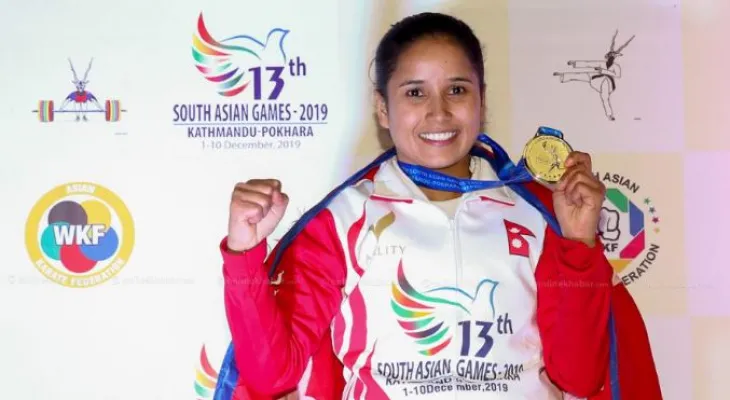 कराँते खेलाडी अनु अधिकारी 'रेड ब्लुुु' इनर्जी ड्रिंकको ब्रान्ड एम्बेस्डरमा अनुबन्धित