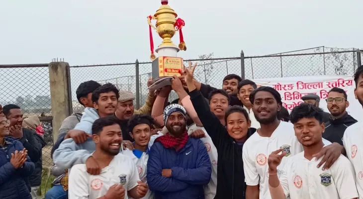 सुपर ओभरमा विजयी हुँदै विसिसि बी डिभिजन क्रिकेट च्याम्पियन