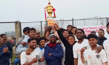 सुपर ओभरमा विजयी हुँदै विसिसि बी डिभिजन क्रिकेट च्याम्पियन