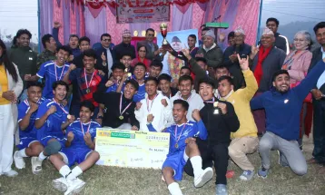 Oxford College has won the Tilak Prasad Sapkota Memorial Football Cup