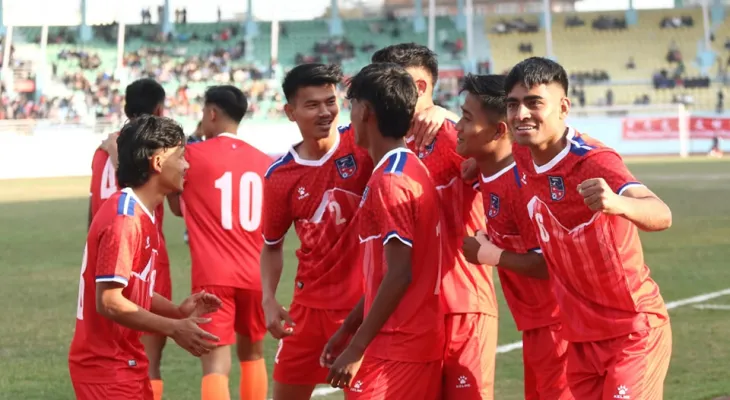 मैत्रीपूर्ण खेलमा चिनियाँ टिममाथि नेपाली ५-१ ले विजयी