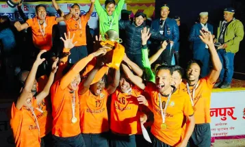 मकवानपुर गोल्डकपको उपाधि एपीएफलाई, महर्जन भए सर्वोत्कृष्ट खेलाडी