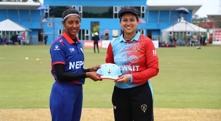 महिला प्रिमियर कपको क्वाटरफाइनलः नेपालले कुवेतको सामना गर्दै