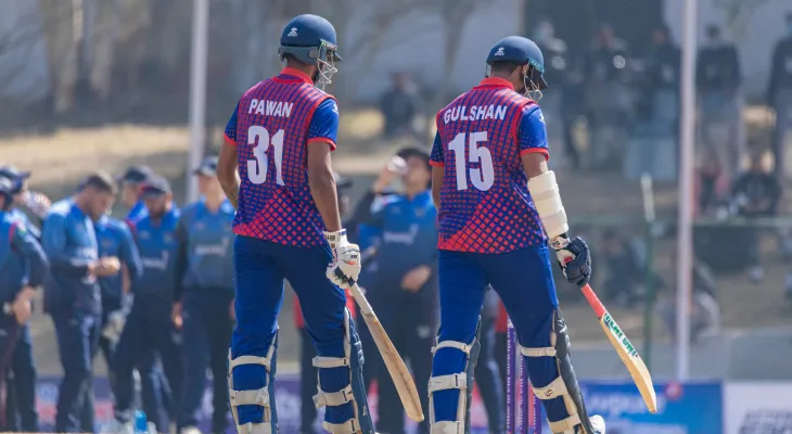 विश्वकप लिग- २ को पहिलो खेलमा नेपाल नामिबियासँग ४ विकेटले पराजित