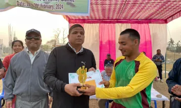 नेत्रहीन क्रिकेट प्रतियोगिता : पदम वहादुर बडैलाको सतकमा कंचनपुरले बर्दियालाई पराजित गर्यो