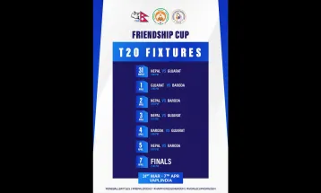 नेपालले गुजरात र बरोडाको टिमसँग टी-२० फ्रेन्डसिप कप खेल्ने