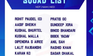 त्रिकोणात्मक टी-२० सिरिजका लागि नेपाली टिमको घोषणा