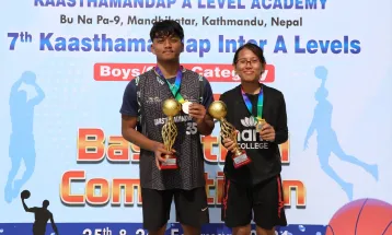 थ्री बाइ थ्री बास्केटबल : काष्ठमण्डप र नामीलाई उपाधि