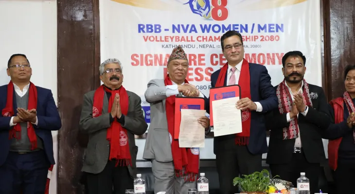 आरबीबी एनभीए राष्ट्रिय भलिबल चैत पहिलो साता