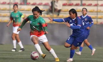 साफ यू–१६ महिला फुटबल:  नेपाल बंगलादेशसँग पराजित