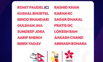 हङकङमा टी-२० सिरिज खेल्ने १४ सदस्यीय टिम घोषणा