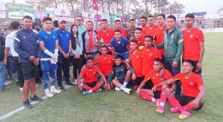 त्रिभुवन आर्मी क्लब झापा गोल्डकपको सेमिफाइनलमा