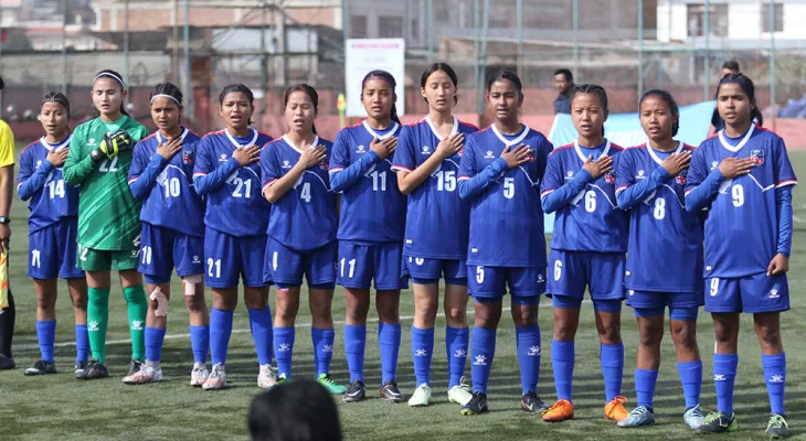 साफ यू-१६ महिला फुटबल: भारतसँग नेपालको लज्जास्पद हार
