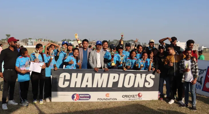 तेस्रो इक्युवालिटि कप महिला क्रिकेट प्रतियोगिताको उपाधि मोरङलाई