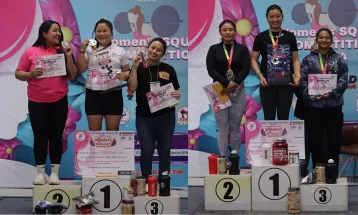 महिला स्क्वाट च्याम्पियनसिपमा टीकामायालाई स्वर्ण