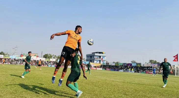 आर्मीलाई हराउँदै एपिएफ झापा गोल्डकपको फाइनलमा