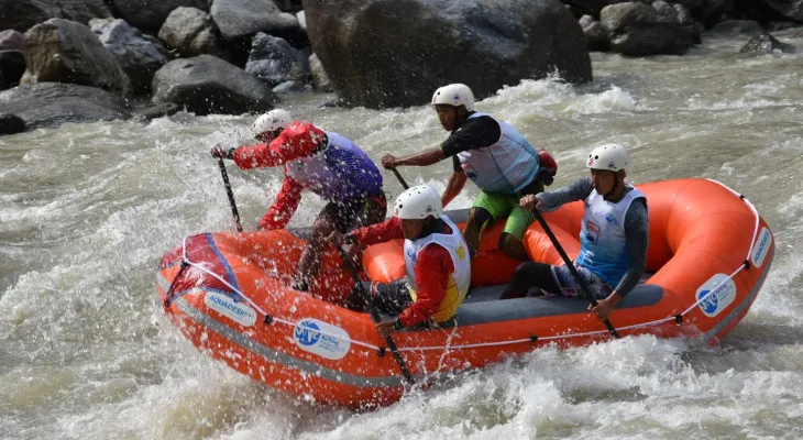 एसियाली ¥याफ्टिङ च्याम्पियनसिपको हेड टु हेडमा नेपाललाई स्वर्ण