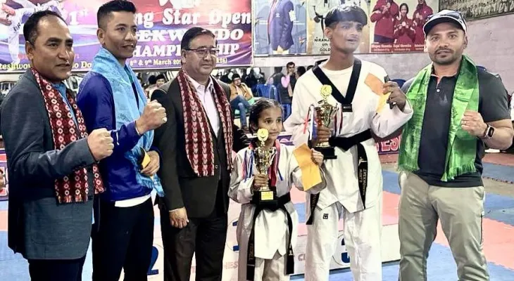 योङ स्टार खुला तेक्वान्दो : कोटेश्वर टिम च्याम्पियन