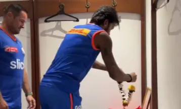 आईपीएल अघि हार्दिक पाण्ड्याले मुम्बई इन्डियन्सको क्याम्पमा गरे पूजा