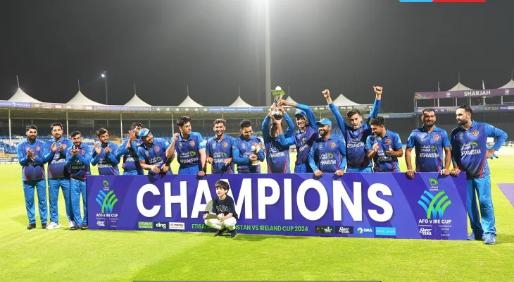 आयरल्याण्डलाई ११७ रनले पराजित, अफगानिस्तानद्धारा सिरीज कब्जा