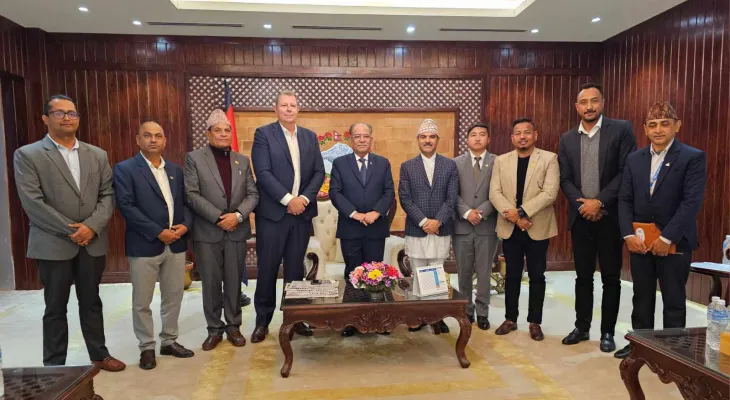 प्रधानमन्त्री प्रचण्डसँग आईसीसीका अध्यक्ष्यको शिष्टाचार भेट