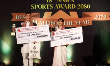 दीपक र सुष्मालाई एनएनआईपीए सर्वोत्कृष्ट खेलाडी अवार्ड