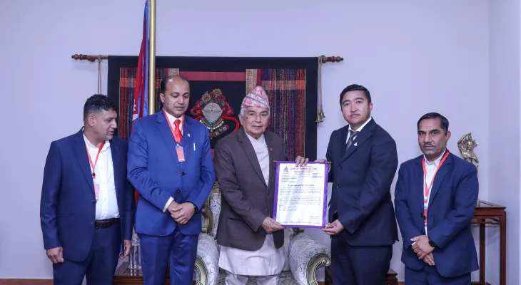 राष्ट्रपति रनिङ सिल्डका लागि राष्ट्रपतिलाई निमन्त्रणा