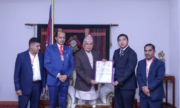 राष्ट्रपति रनिङ सिल्डका लागि राष्ट्रपतिलाई निमन्त्रणा