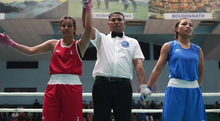 राष्ट्रिय बक्सिङ प्रतियोगिताको फाइनलमा सुष्मा र रमिशा भिड्ने