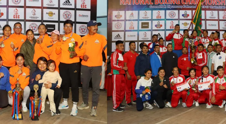 राष्ट्रिय बक्सिङ प्रतियोगितामा आर्मी र एपीएफ च्याम्पियन