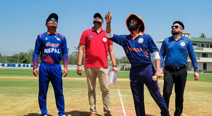 बरोडासँग टस हारेर पहिला ब्याटिंग गर्दै नेपाल