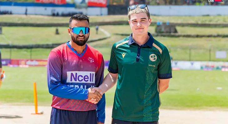 आयरल्याण्ड वोल्भ्सविरुद्ध नेपालले पहिला बलिङ गर्दै